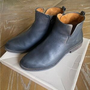 Franco Sarto Leather Side-Zip Ankle Booties